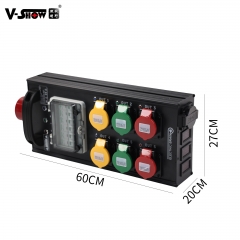 V-Show 6ch Main input & output 200A power supply stage light equipment  power distributor