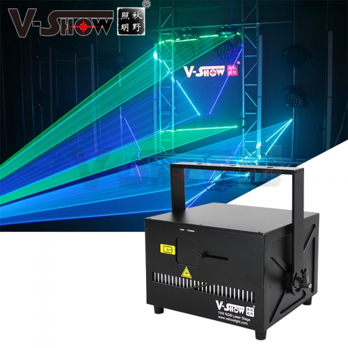 V-Show 1pc 10W disco stage dj laser light to USA projector pro led animation laser light show for night club