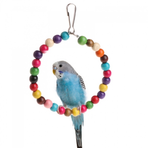 【特價】鳥類玩具 韆鞦 彩珠吊環 攀爬環