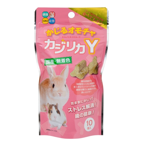 日本Hipet Y字磨牙草餅 零食玩具 兔 天竺鼠(10個)