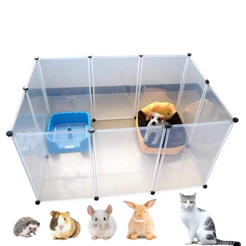 Pets Playing Plastic Fence for Chinchilla, Rabbit, Guinea Pig, Cat