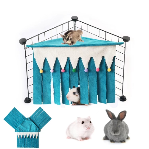 Triangle Pet Tent House for Rabbit, Guinea Pig, Hamster, Hedgehog,Sugar Glider
