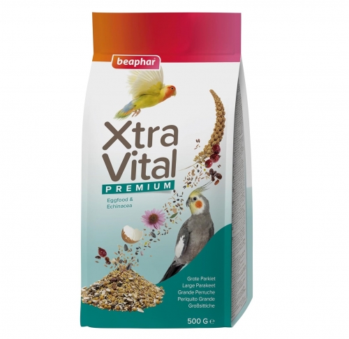 Beaphar XtraVital Large Parakeet Bird Food (500g)