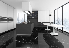 البلاط الرخامي المصقول M008 Black Nero Marquina