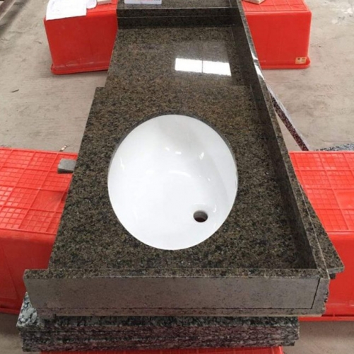 Brown Granite Bathroom Vanity Top