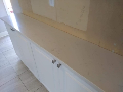 Beige Marble Kitchen Cabinet Top