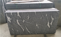 Flamed Granite Tile G634 Midnight Snow