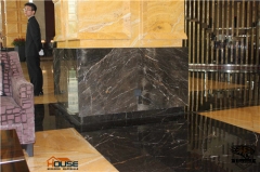 M017 Laurent Brown Polished Marble Tile