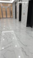 M041 Cloudy White Polished Marble Tile