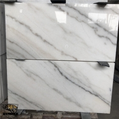 M041 Cloudy White Polished Marble Tile