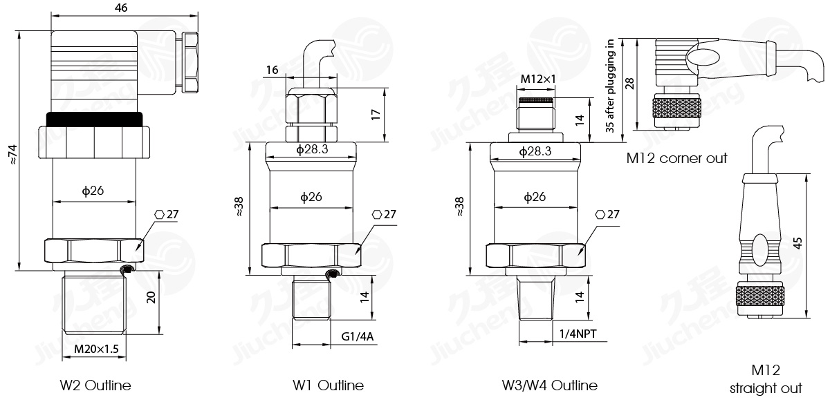 JC10 Diffused Silicon Pressure Transmitter