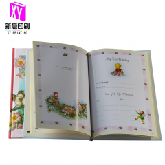 Hardcover baby book