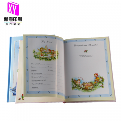 Hardcover baby book