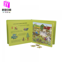 Hardcover puzzle book