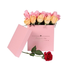 Pink flower gift box