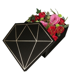 Diamond shape flower box