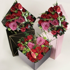 Diamond shape flower box