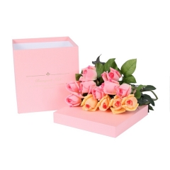 Pink flower gift box