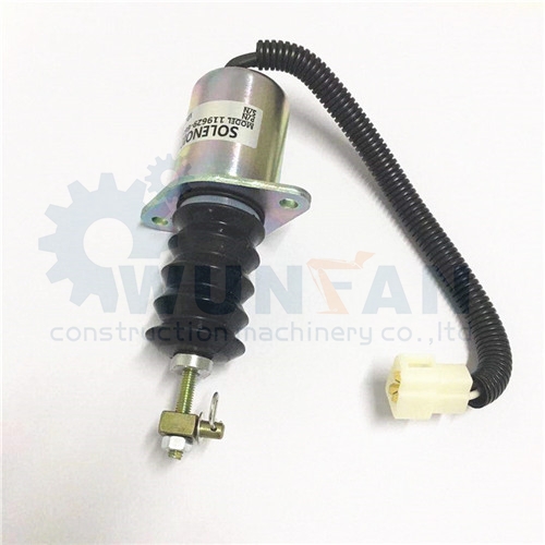 Excavadora Yanmar 3TNE88 Motor piezas de repuesto AM882277 119629-66801 solenoide de parada