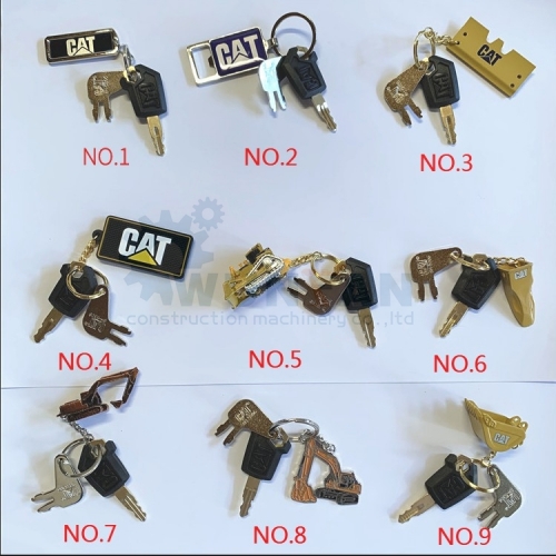 Excavator Heavy Equipment machinery 8H5306 5P8500 Ignition key with key chain