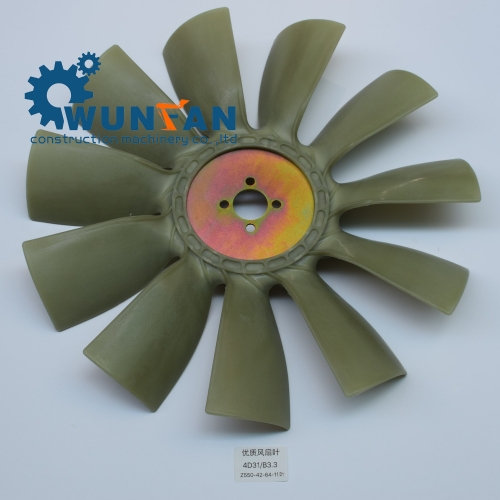 high quality excavator cummins B3.3 Engine spare parts 11 blade Cooling Fan Blade