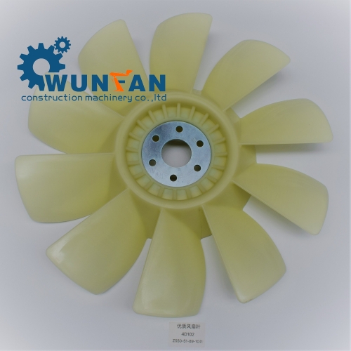 high quality excavator komatsu 4D102 Engine spare parts 10 blade Cooling Fan Blade