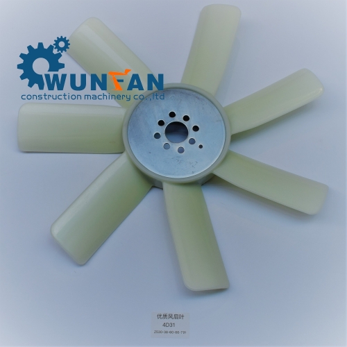 high quality excavator 4D31 Engine spare parts 7 blade Cooling Fan Blade
