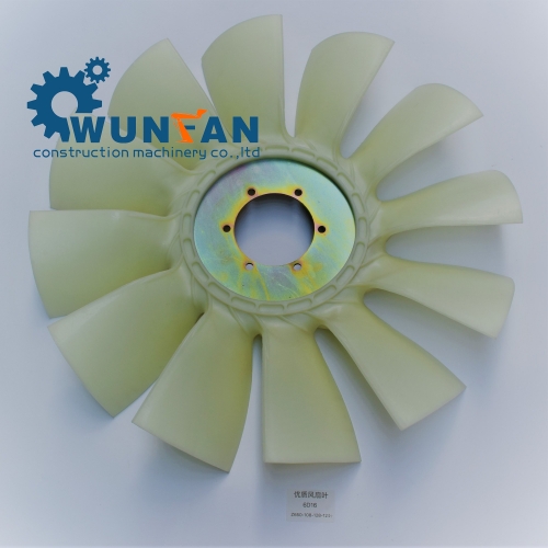 high quality excavator kobelco 6D16 Engine spare parts 12 blade Cooling Fan Blade with size 650*108*128