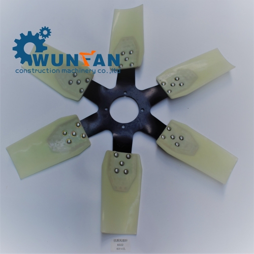high quality excavator 6D22 Engine spare parts 6 blade Cooling Fan Blade