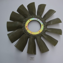 high quality excavator 6D24 Engine spare parts 13 blade Cooling Fan Blade with size 735*178*215