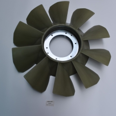 high quality excavator 6D24 Engine spare parts 10 blade Cooling Fan Blade with size 740*178*215