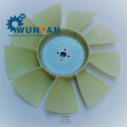 High quality excavator Doosan DH220-5 Engine spare parts 9 blade Cooling Fan Blade Z620-32-60