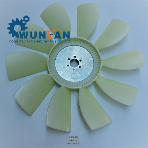 High quality excavator Doosan DH220-3 Engine spare parts 10 blade Cooling Fan Blade Z620-43-62