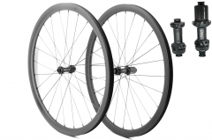 Kaze Disc 26mm(wide) DT Swiss 180 EXP built tubeless wheel set 24H/24H