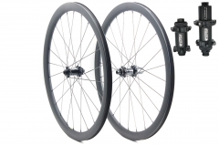 Kaze Disc 26mm(wide) Carbon-ti X-hub built tubeless wheel set 24H/24H