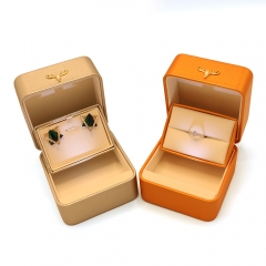 Factory supply trendy style attractive design ring box earrings box jewelry making storage box