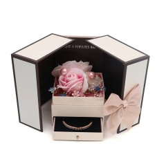 Newest selling attractive style flower holiday gift box jewelry storage boxes