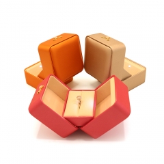 Factory supply trendy style attractive design ring box earrings box jewelry making storage box