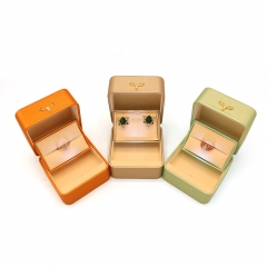 Factory supply trendy style attractive design ring box earrings box jewelry making storage box