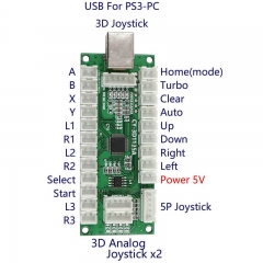 3D Gamepad Fly Joystick USB LED Encoder