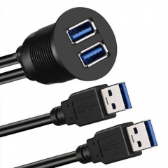 Dual USB3.0 Extension Cable 3ft
