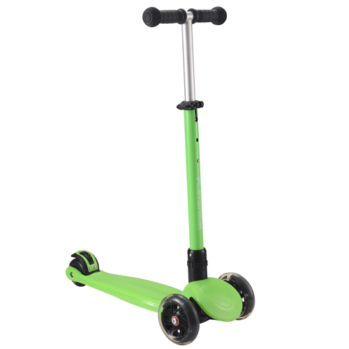 FUNSHION Kids 3 Wheel Adjustable Height Mini Kick Scooter with LED Light Up Wheels