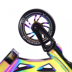 Funshion rainbow pro scooters with neo chrome coating and forging fork