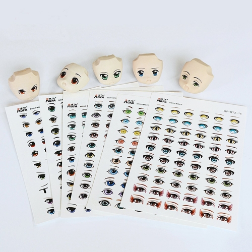 Eyes Stickers DIY Doll Accessories Paster Face Clay Decals Mold Water Sticker
