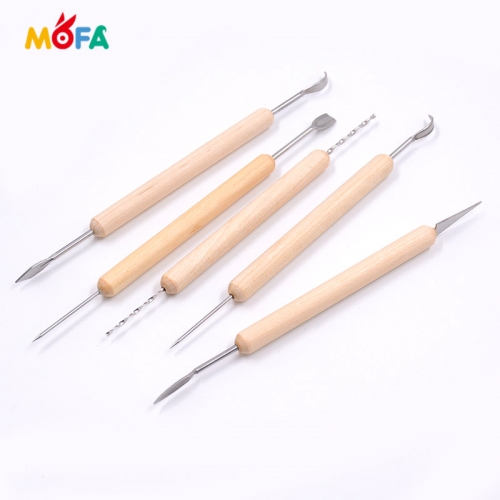 MOFA 14pcs New Product Wooden Clay Pottery Sculpture Professional clay tools pottery