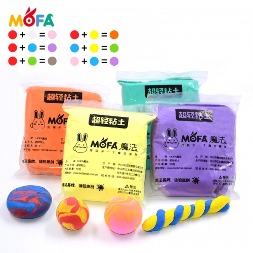 MOFA DIY modeling magic clay air dry soft clay 1KG super light clay