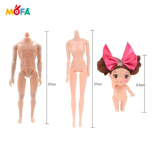 27cm 12-joint fit for baby doll plastic body model