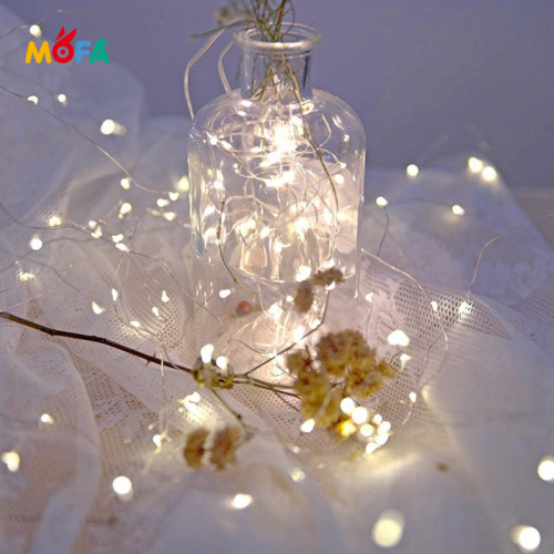 1M 10LED Mini Battery Powered Fairy String Lights Christmas Decorative Copper String Light