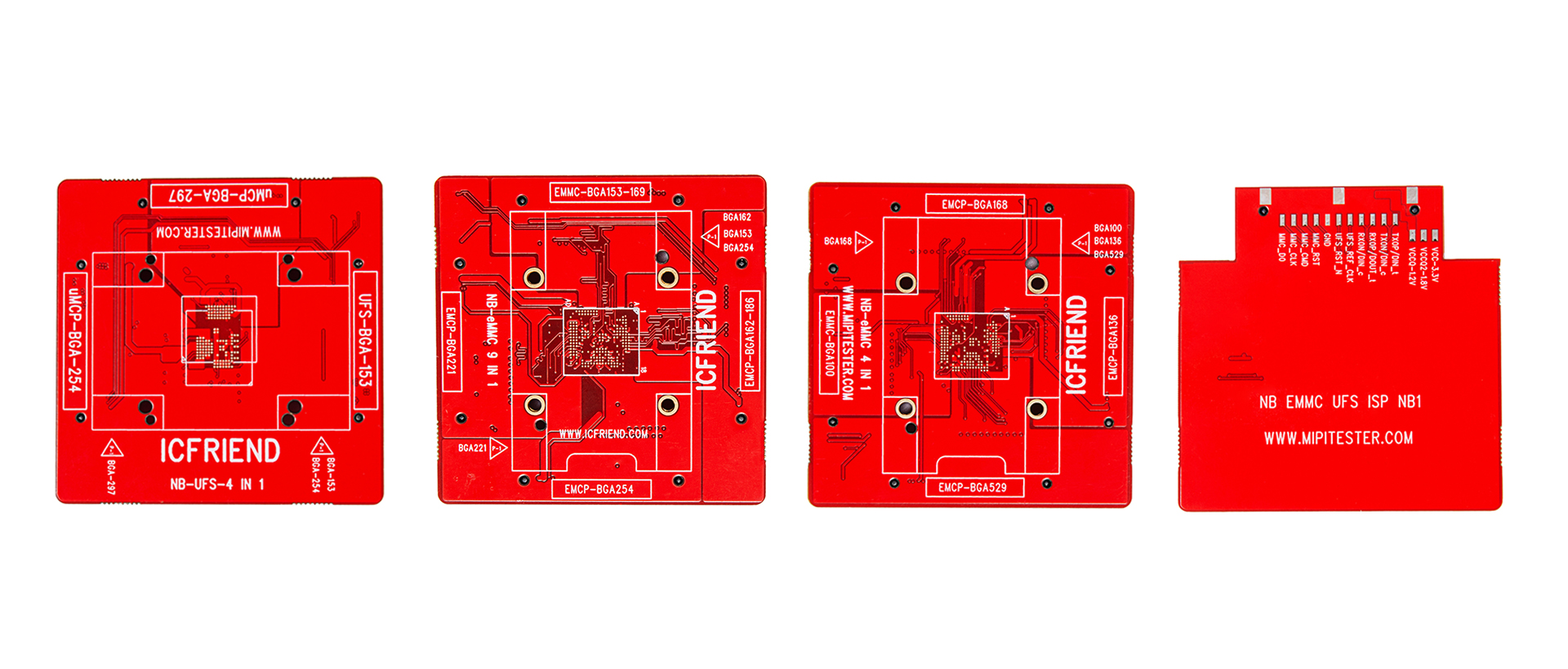 UFS-4IN1+EMMC-13IN1-SOCKET PCB+ISP_NB1