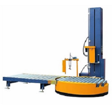 conveyorized pallet wrapping machine